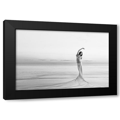 Born From The Sea Black Modern Wood Framed Art Print by Odorizzi, Patrick