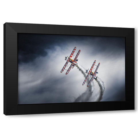 Wingwalkers Black Modern Wood Framed Art Print with Double Matting by Leon