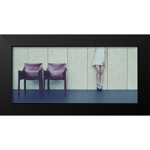 Museum Black Modern Wood Framed Art Print by Amenomori, Keiichiro