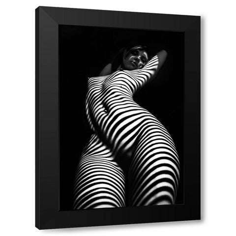 Butterfly Black Modern Wood Framed Art Print with Double Matting by Faletkin, Mikhail