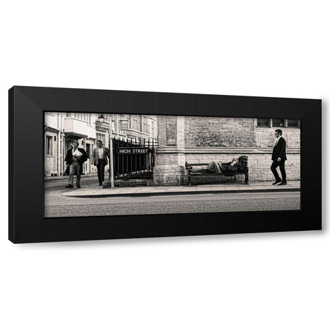 The Reader Black Modern Wood Framed Art Print with Double Matting by Pilic, Matej