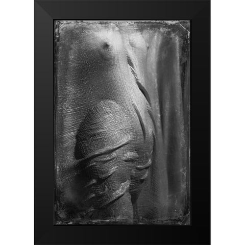 Untitled Black Modern Wood Framed Art Print by Bousca, Bogdan