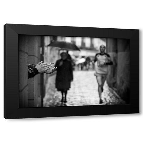 Come On Black Modern Wood Framed Art Print by Gonzalez Forjas, David