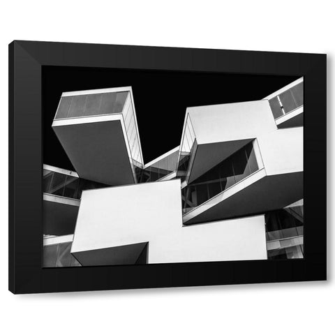 Actelion Black Modern Wood Framed Art Print by Vangindertael, Luc