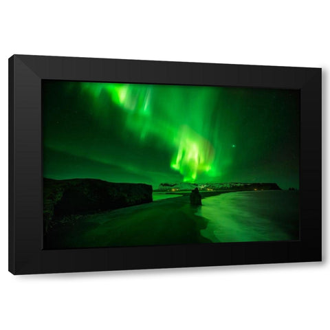 Sensual Dance Black Modern Wood Framed Art Print by Martin Castan, David