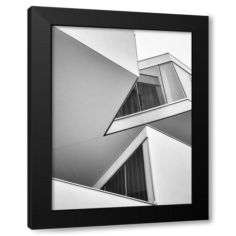 Act Elion Black Modern Wood Framed Art Print by Vangindertael, Luc