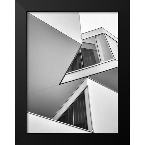 Act Elion Black Modern Wood Framed Art Print by Vangindertael, Luc