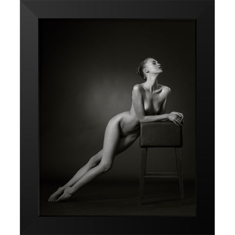 The Lean Black Modern Wood Framed Art Print by Catchlight Studio