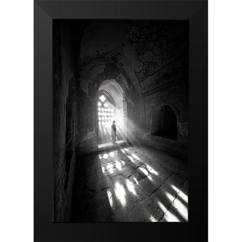 My Home Black Modern Wood Framed Art Print by Song, Gunarto