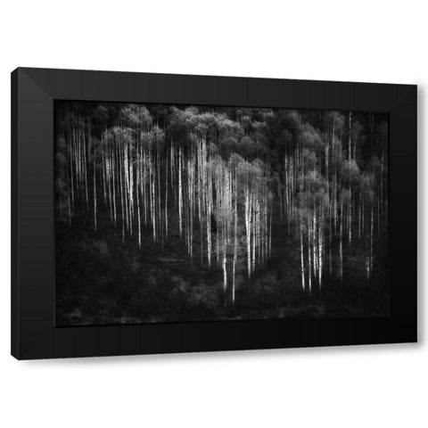 Untitled Black Modern Wood Framed Art Print by Chopra, Atul