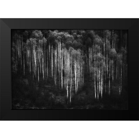 Untitled Black Modern Wood Framed Art Print by Chopra, Atul