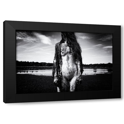 Untitled Black Modern Wood Framed Art Print with Double Matting by Dirven, Ton