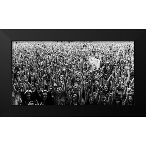 Human Forest Black Modern Wood Framed Art Print by Valin, Alexandre