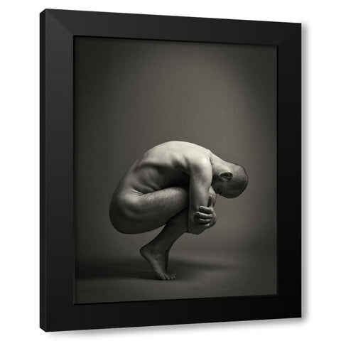 Equilibrioception (Daniel) Black Modern Wood Framed Art Print by Friedl, Werner