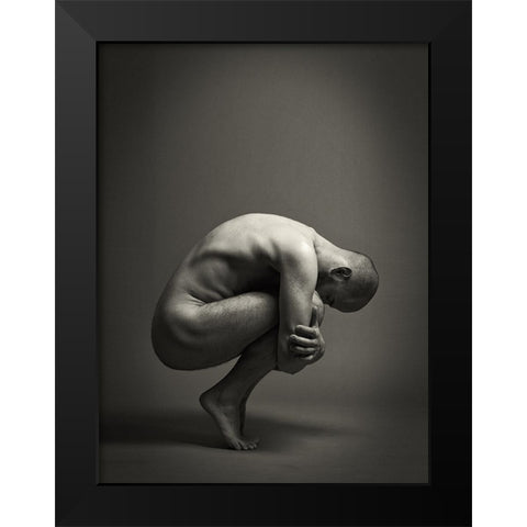 Equilibrioception (Daniel) Black Modern Wood Framed Art Print by Friedl, Werner