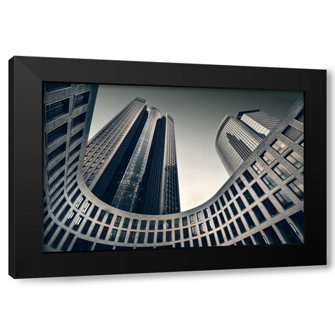 Tower 185 Black Modern Wood Framed Art Print by Reichert, Renate