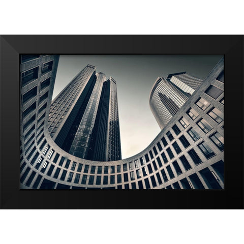 Tower 185 Black Modern Wood Framed Art Print by Reichert, Renate