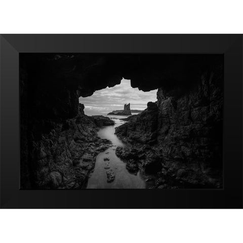 Cathedral Rocks Black Modern Wood Framed Art Print by De Groote, Edwin