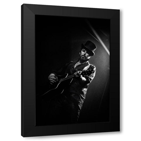 Hat Trick Black Modern Wood Framed Art Print by Samuelsson, Anders