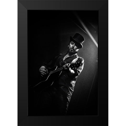 Hat Trick Black Modern Wood Framed Art Print by Samuelsson, Anders