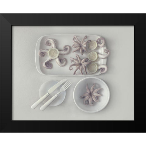 D?Ctopus...2 Black Modern Wood Framed Art Print by Lazarov, Dimitar