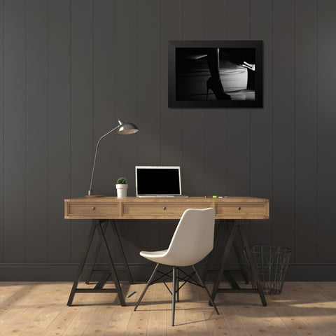 Late Night Black Modern Wood Framed Art Print by Schottstaedt, Erik