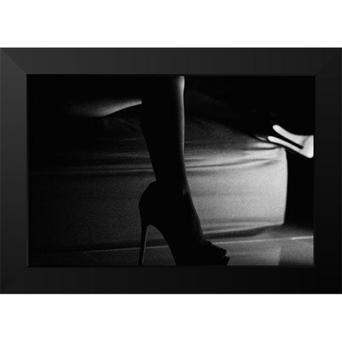 Late Night Black Modern Wood Framed Art Print by Schottstaedt, Erik