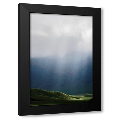 Light Black Modern Wood Framed Art Print by Ritonga, Andy