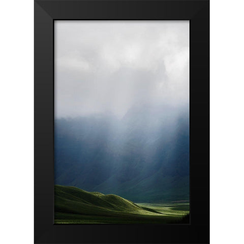 Light Black Modern Wood Framed Art Print by Ritonga, Andy