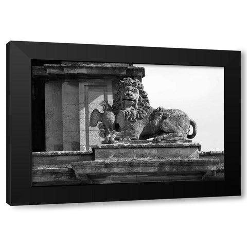 Architectural Detail, Blenheim Palace Black Modern Wood Framed Art Print with Double Matting by Blue, Cyril