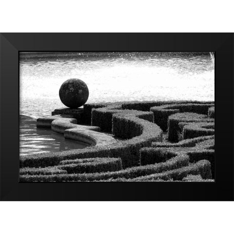 Architectural Detail, Blenheim Palace Black Modern Wood Framed Art Print by Blue, Cyril