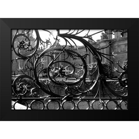 Architectural Detail, Blenheim Palace Black Modern Wood Framed Art Print by Blue, Cyril