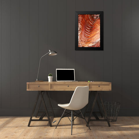 Palm Bark Black Modern Wood Framed Art Print by Blue, Cyril