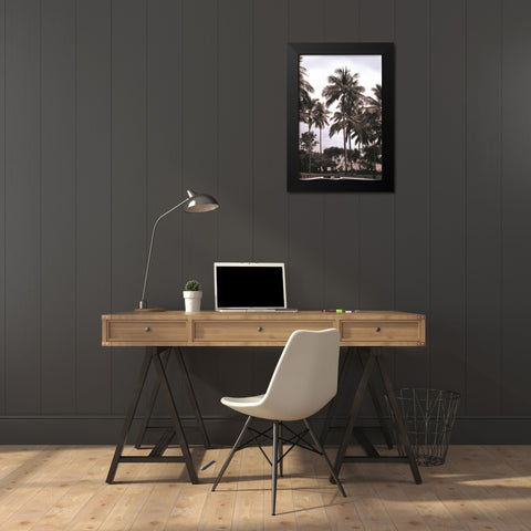Coconut Grove, Candidasa Black Modern Wood Framed Art Print by Blue, Cyril