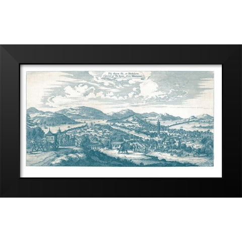 Hokfyew Black Modern Wood Framed Art Print by Moore, John