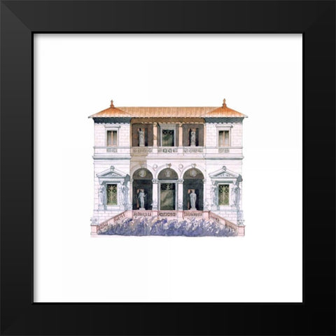 Facade Detail, Art Conservatory Black Modern Wood Framed Art Print by Postolle, Victor