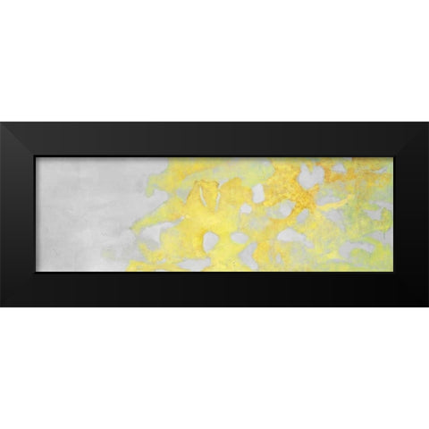 Golden clouds Black Modern Wood Framed Art Print by Atelier B Art Studio
