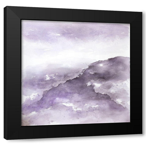 NEBULA Black Modern Wood Framed Art Print by Atelier B Art Studio
