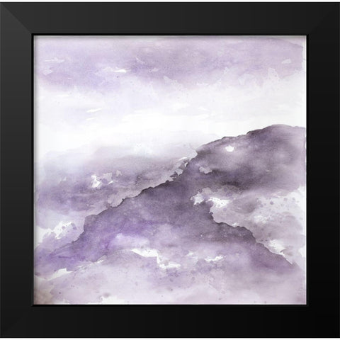 NEBULA Black Modern Wood Framed Art Print by Atelier B Art Studio