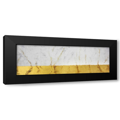 GOLDEN SHINE Black Modern Wood Framed Art Print with Double Matting by Atelier B Art Studio