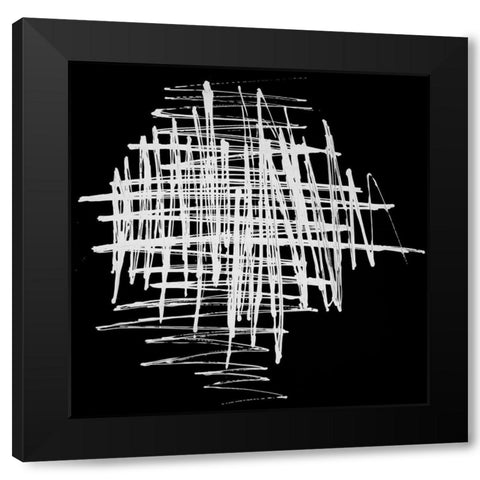 CONTRAST Black Modern Wood Framed Art Print with Double Matting by Atelier B Art Studio