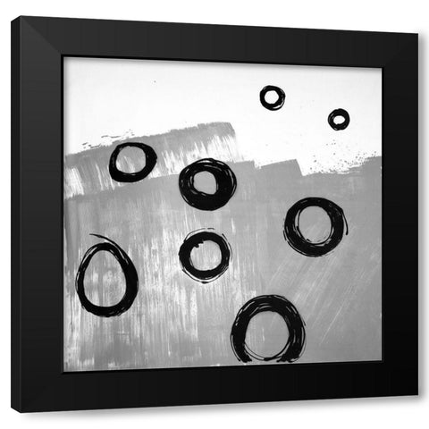 DECONSTRUCTED Black Modern Wood Framed Art Print with Double Matting by Atelier B Art Studio
