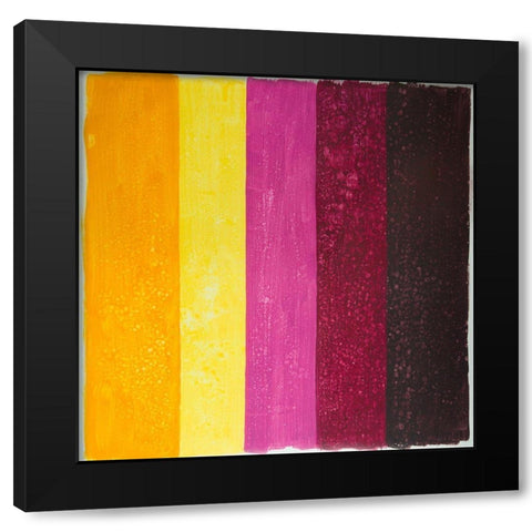 LIVE STRIPES Black Modern Wood Framed Art Print by Atelier B Art Studio