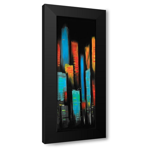 ABSTRACT AND COLORFUL TALL BUILDINGS Black Modern Wood Framed Art Print by Atelier B Art Studio