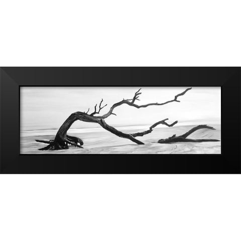 DEAD TREE IN THE MIDDLE OF WATER Black Modern Wood Framed Art Print by Atelier B Art Studio