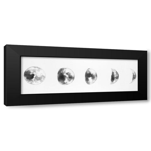 BLACK AND WHITE ECLIPSE Black Modern Wood Framed Art Print by Atelier B Art Studio