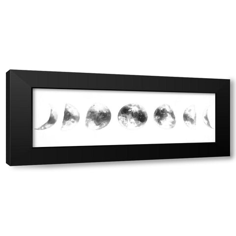 ECLIPSE IN SEVERAL PHASES Black Modern Wood Framed Art Print by Atelier B Art Studio