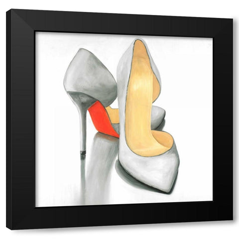 High heel Ready to Wear Black Modern Wood Framed Art Print by Atelier B Art Studio