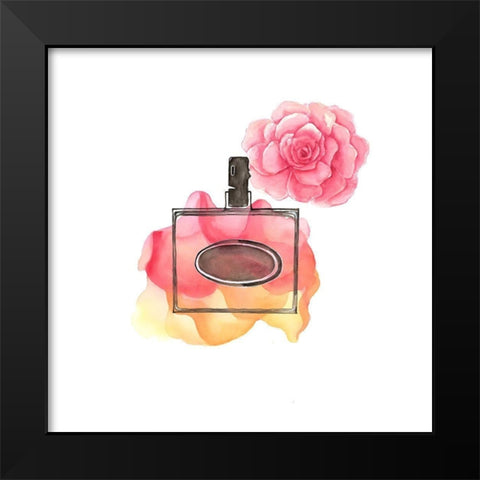 SWEET FRAGRANCE Black Modern Wood Framed Art Print by Atelier B Art Studio
