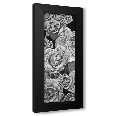 VINTAGE ROSES Black Modern Wood Framed Art Print by Atelier B Art Studio